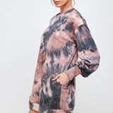 STYLEVAVA French Terry Knit Dress-Mauve