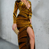 Velvet Burnout Stretch Dress