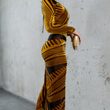 Velvet Burnout Stretch Dress