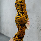 Velvet Burnout Stretch Dress