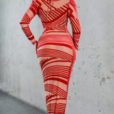 Velvet Burnout Stretch Dress