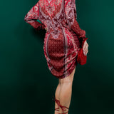 Ruched Button Down Shirt Dress