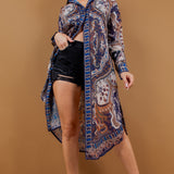 Button Down Midi Length Shirt Dress
