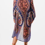 Button Down Midi Length Shirt Dress
