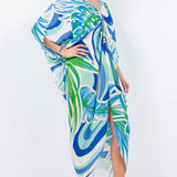 V-Neck Long Kaftan Dress