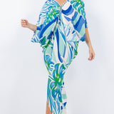 V-Neck Long Kaftan Dress