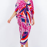 V-Neck Long Kaftan Dress