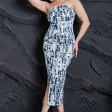 Strapless Midi Dress