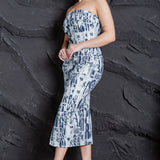 Strapless Midi Dress