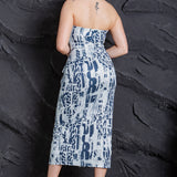 Strapless Midi Dress