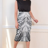 Satin Sleeveless Midi Dress