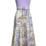 Belted Pleated dress