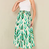 Belted Pleated dress