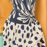Smocked Tube Bubble Mini Dress