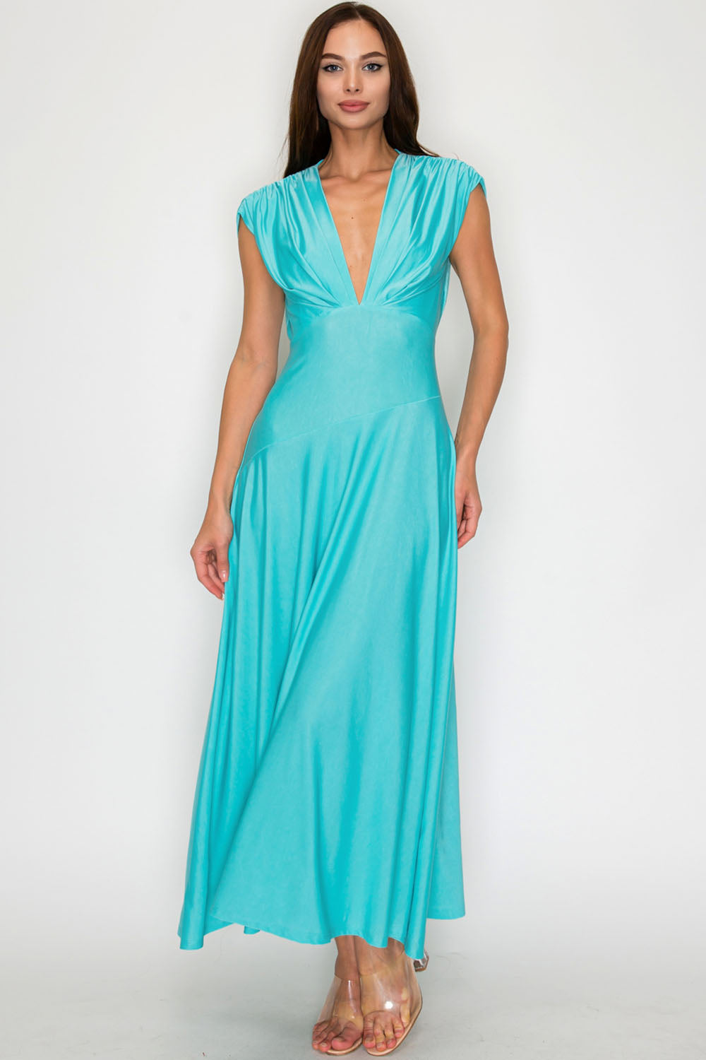 v neck fall dress Women's Floral V-Neck Maxi Dress - LASCANA