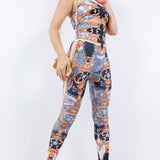 Super High Waist Corset Leggings with Bandeau Set