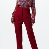 High-Waist Slim Pants