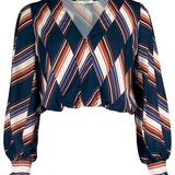 V-Neck Satin Blouse
