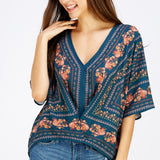 Paisley Oversize Top