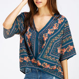 Paisley Oversize Top