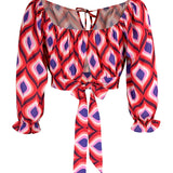 Puff Sleeve Crop Top