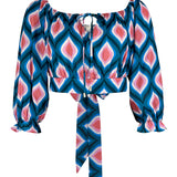 Puff Sleeve Crop Top