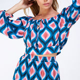 Puff Sleeve Crop Top
