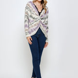 Tie Dye Cross Over Top
