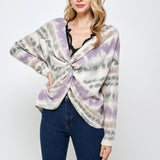 Tie Dye Cross Over Top