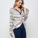 Tie Dye Cross Over Top