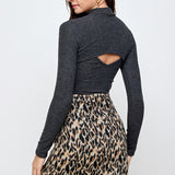 Mock Neck Layered Top