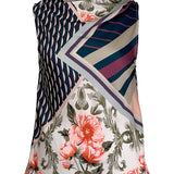 Sleeveless High Cowl Neck Blouse