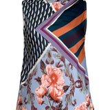 Sleeveless High Cowl Neck Blouse