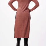 Front Tie Maxi Knit Long Sleeve Top