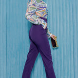 High-Waist Slim Pants