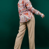 High-Waist Slim Pants