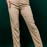 High-Waist Slim Pants