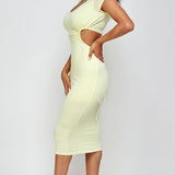 Open Back Midi Dress