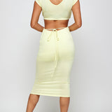Open Back Midi Dress