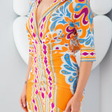 Half Sleeve Short Dress
