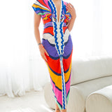 deep v neck front drapes midi dress