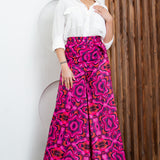 Belted Super Wide Leg Pants