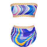 Bandeau Bikini Swimsuit & CoverUp Set