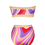 Bandeau Bikini Swimsuit & CoverUp Set