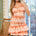 STYLEVAVA smocked mini dress open back orange