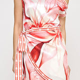 Wrap Style Open Sleeve Mini Dress