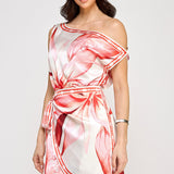 Wrap Style Open Sleeve Mini Dress
