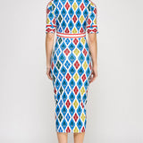Button Down Short Sleeve Midi Dress
