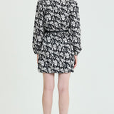 Floral Cotton Mini Dress with Belt