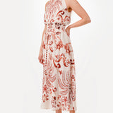 Smocked Waist Floral Halter Dress